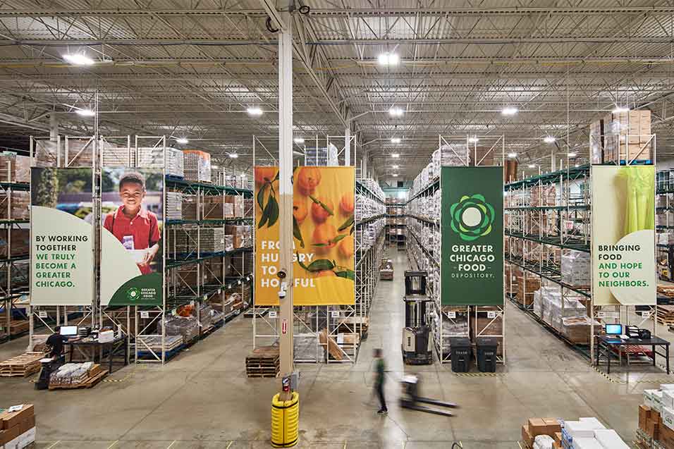Greater Chicago Food Depository warehouse